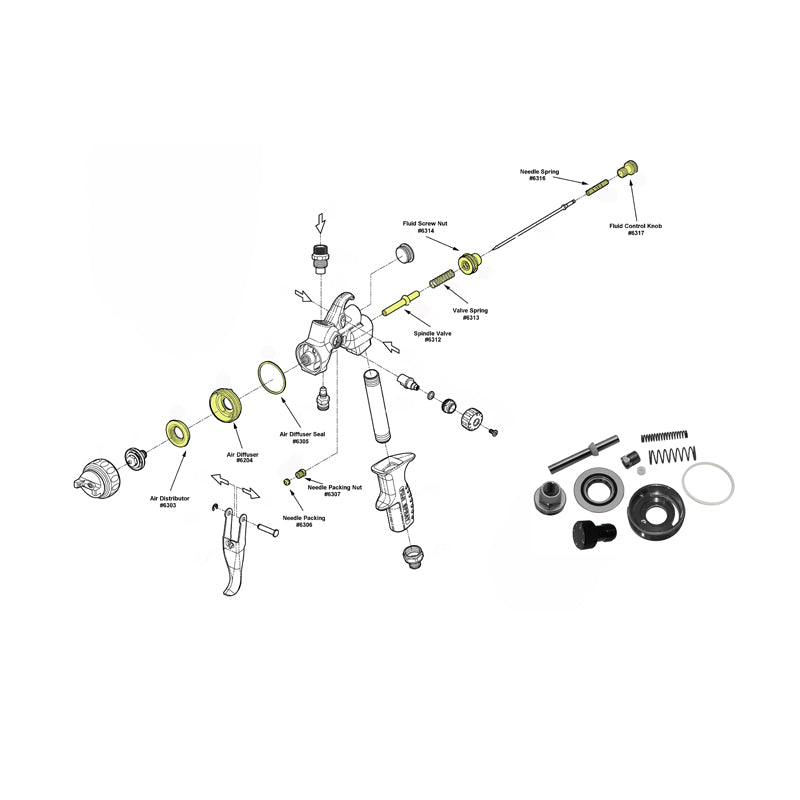 6282 LX-20™ Rebuild Kit – HVLP-US